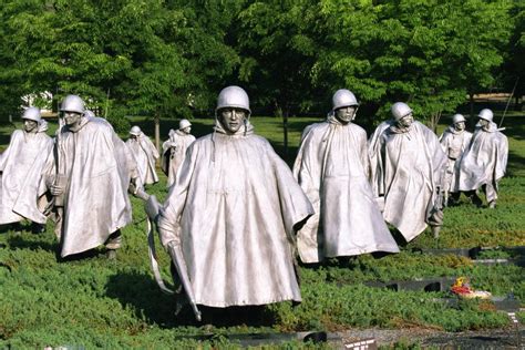 Visiting the Korean War Veterans Memorial in Washington DC