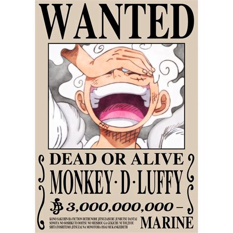 Tờ Poster Lệnh Truy Nã Team Mũ Rơm Onepiece - Wanted Poster One Piece Đảo Hải Tặc Bóc Dán By ...