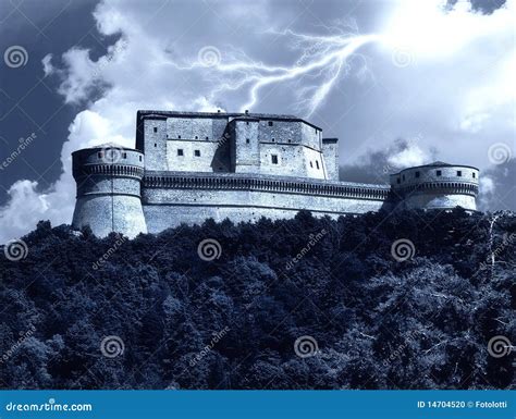 San leo s castle in italy stock photo. Image of tiers - 14704520