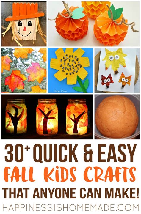 Easy Fall Kids Crafts That Anyone Can Make! | Fall crafts for kids ...