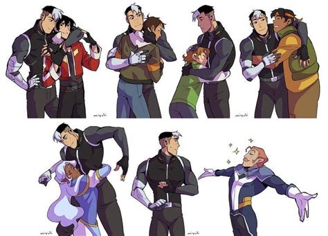 Someone did fan art of Shiro giving ultimate Space Dad hugs to the team! : r/Voltron