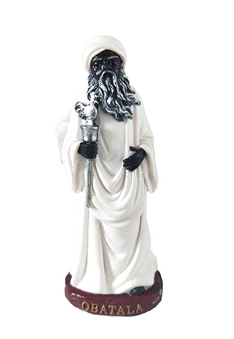 Buy Obatala Statue Orisha Obatala Statue Holy Figurine Powerful Man (5 Inches) Online at ...