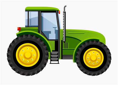 Transparent Tractor Clipart - John Deere Tractor Drawing , Free Transparent Clipart - ClipartKey