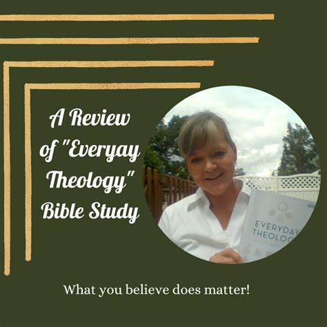 A Wonderful Review of "Everyday Theology" Bible Study - Mysty Pfeffer