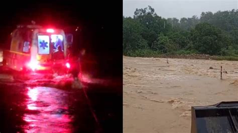 Ambulance Stuck In Overflowing Drain Life Of Newborn, Mother And Family Members In Danger In ...