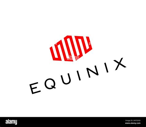 Equinix, rotated logo, white background Stock Photo - Alamy