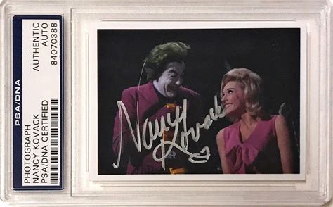 Amazon.com: Nancy Kovack 1966 Batman Robin Queenie Signed Auto 2x3 ...