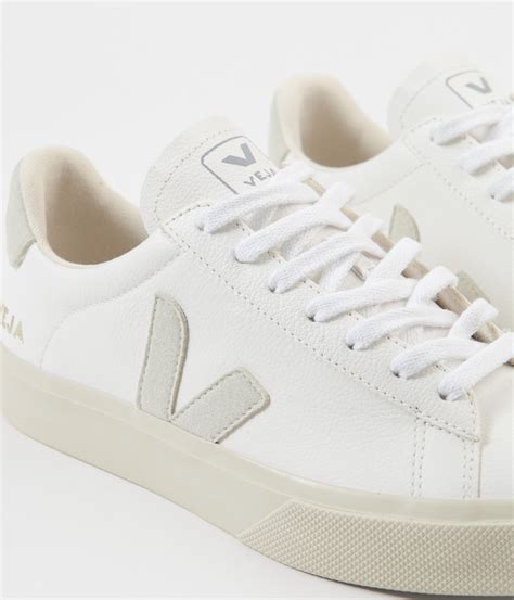 Veja Womens Campo ChromeFree Leather Shoes - White / Natural | Always in Colour