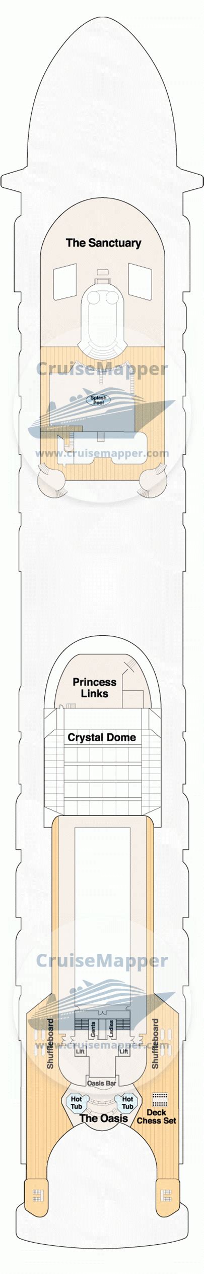 Grand Princess Deck Layout