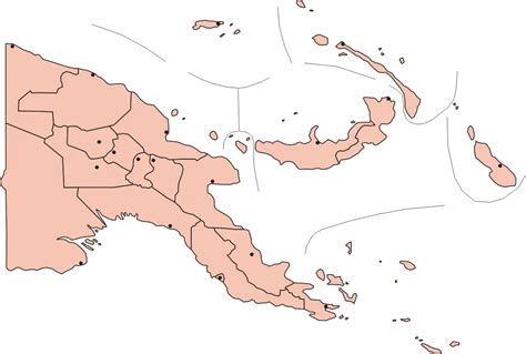 Papua New Guinea Provinces With Capitals • Mapsof.net