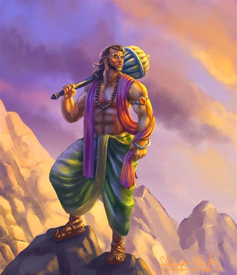 ArtStation - Bhima, Subhrajit Ojha | Lord hanuman wallpapers, Shri hanuman, Hanuman ji wallpapers