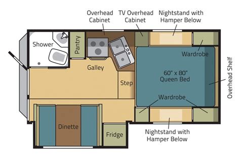 Floor Plans For Slide On Campers - floorplans.click