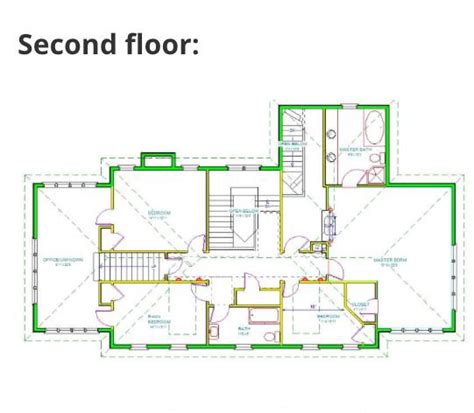 Second floor blueprint of Home Alone house. | Floor plans, House floor plans, Home alone