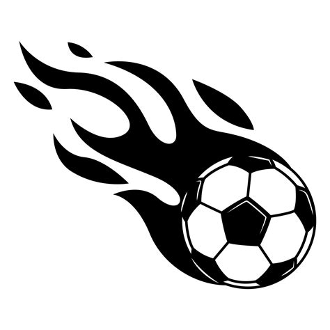 Flaming Soccer Ball 21416463 Vector Art at Vecteezy