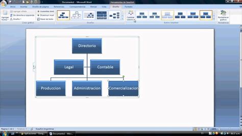 Organigrama Template Word