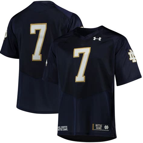 #7 Notre Dame Fighting Irish Under Armour Premier Performance Football ...