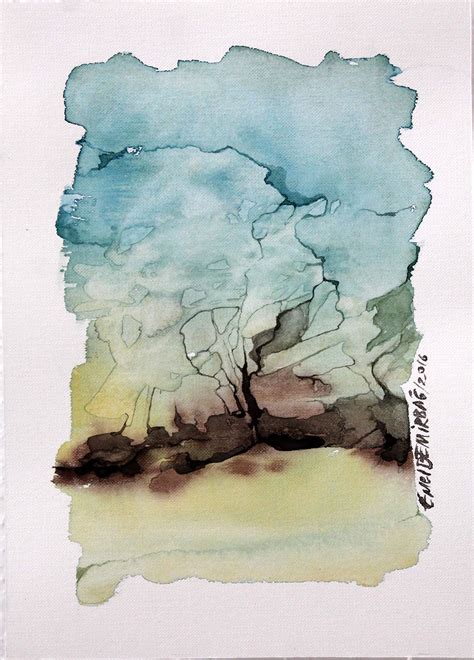 Watercolor landscape painting , Abstract watercolor :: Behance