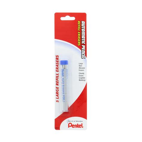 Pentel Quicker Clicker Mechanical Pencil Eraser Refill, 2/Pkg ...