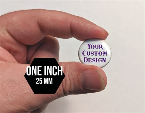 Custom 1 Pinback Buttons Your Custom Design on Pinback Badges Make Your ...