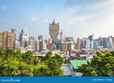 Macao Downtown Cityscape Skyline View Editorial Image - Image of ...