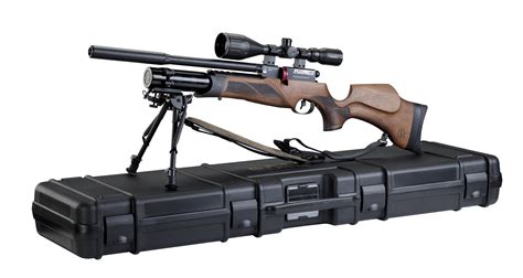 BSA R-12 CLX Walnut PCP Air Rifle Pro Combination Package - The Airgun ...