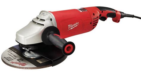 MILWAUKEE Angle Grinder, 7 in, 9 in Wheel Dia., 15 Amps, 120V AC, 6,000 ...