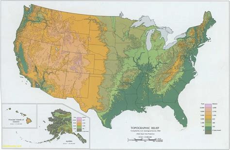 Southern California Elevation Map