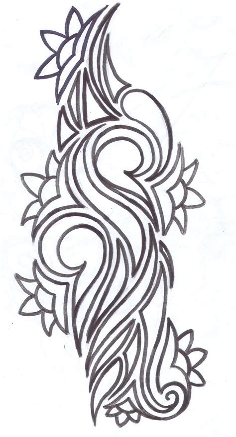 Tribal Flower Tattoo Design by average-sensation on DeviantArt