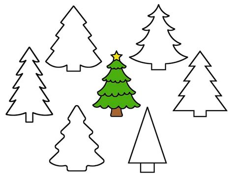 Christmas Tree Template | Free Printable Christmas Tree Outlines