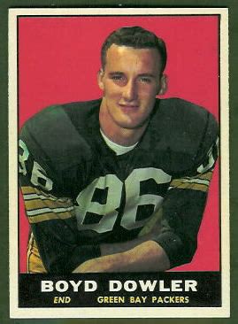 Boyd Dowler rookie card - 1961 Topps #43 - Vintage Football Card Gallery