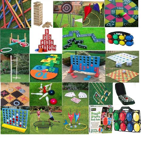 GIANT GARDEN GAMES OUTDOOR SUMMER BEACH BBQ KIDS FUN GAMES QUOITS JENGA ...