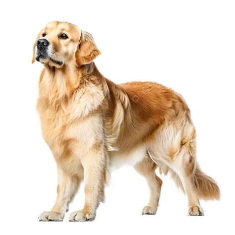 Golden Retriever Dog Isolated On White Background, Retriever, Dog, Pet PNG Transparent Clipart ...