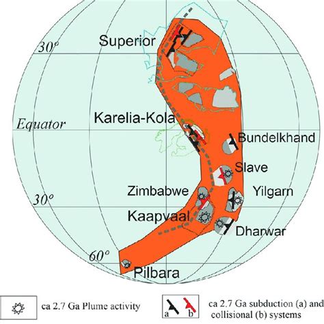 A reconstruction of the Kenorland supercontinent in the Neoarchean (ca ...