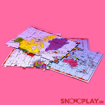 Buy Know Your World Puzzle (100 pieces Jigsaw Puzzle World Map) for All Ages on Snooplay Online ...