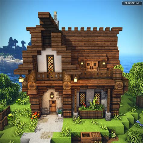 My Latest Medieval Home.. What do you think?: Minecraftbuilds | Minecraft houses, Cute minecraft ...