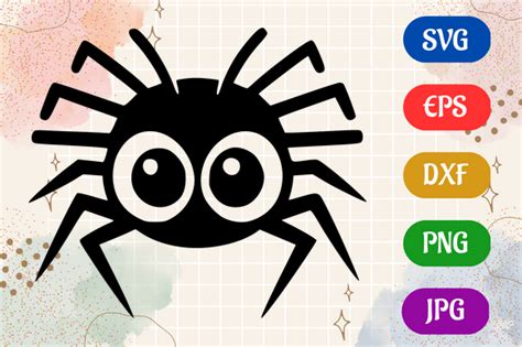 Spider | Silhouette Vector SVG EPS DXF Graphic by Creative Oasis ...