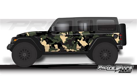 Proline Wraps - Jeep Wrangler JL Wrap Kit 4DR - Camo