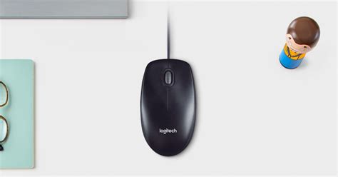 Logitech M100 Optical USB Mouse with Ambidextrous Design