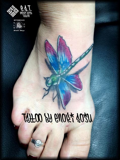 Dragonfly Tattoo By Enoki Soju by enokisoju on DeviantArt