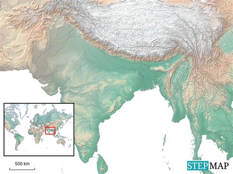 StepMap - Localisation bandipur - Landkarte für India