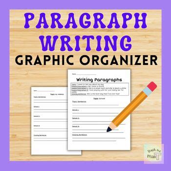 Paragraph Writing Graphic Organizer by Teach Me Miss T | TpT