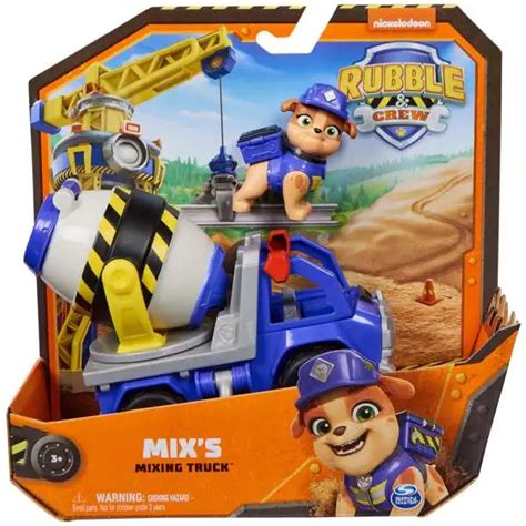 Paw Patrol Rubble Crew Wheelers Dump Truck Vehicle Figure Spin Master - ToyWiz