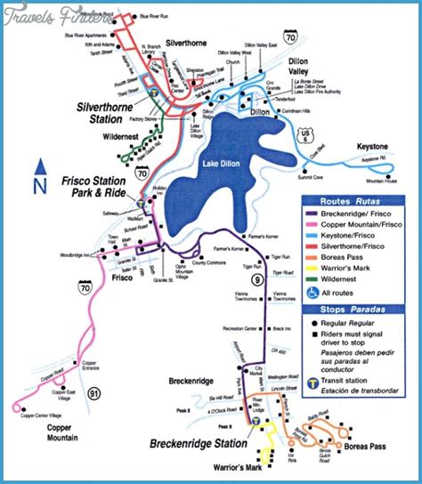 Breckenridge, Colorado Map - TravelsFinders.Com