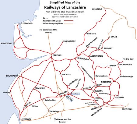 Lancashire Railway Map