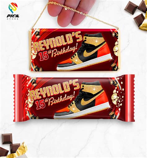 Sneakers Candy Bar Wrappers Sneakers Chocolate Bar Hershey - Etsy