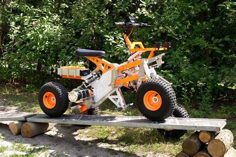 Tilting electric quad gets menacing off-road big brother | Offroad, Bike design, Quad