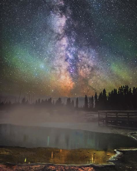 These Night Skies Over Yellowstone Are Hauntingly Beautiful.