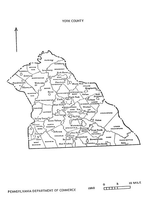 PA State Archives - MG-11 - 1860 York County Map