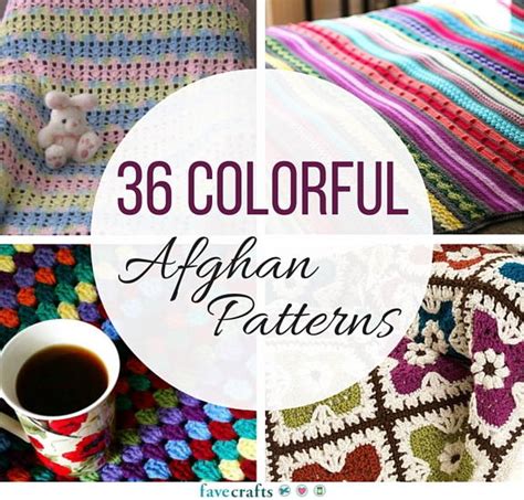 36 Colorful Crochet Afghan Patterns | FaveCrafts.com