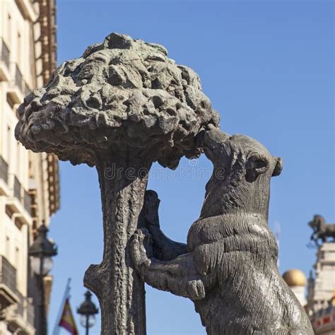 Bear and Strawberry Tree Statue , the Symbol of Madrid, in Puerta Del ...